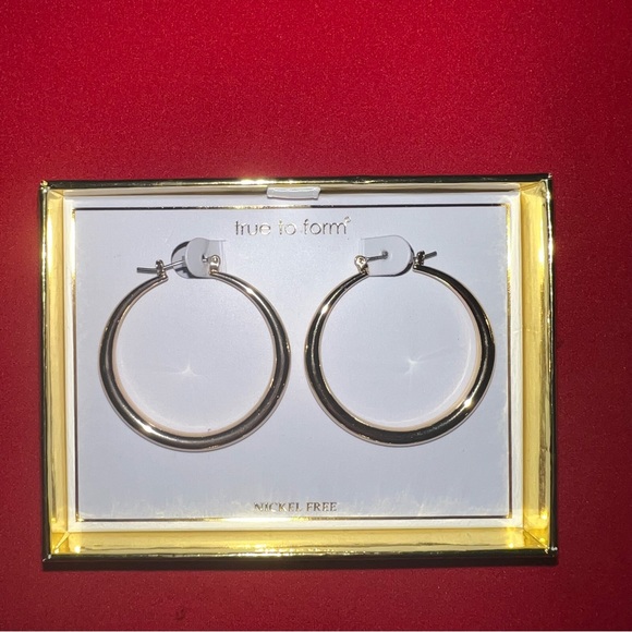 True To Form - Gold-Toned Hoop Earrings (NIB | Nickel Free)